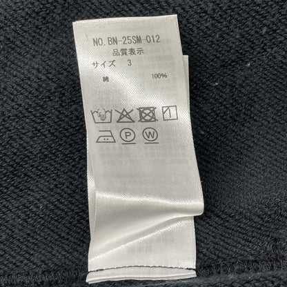 BATONER バトナー BN-25FM-031 ﾌﾞﾗｯｸ ﾒﾗﾝｼﾞｪｶﾗｰ ｼﾞｬﾝﾍﾞﾙｶ裏毛ﾌﾟﾙﾊﾟｰｶｰ トップス 3