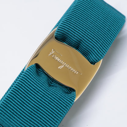 Salvatore Ferragamo サルヴァトーレフェラガモ 【新品同様】ヴァラ リボン バレッタ ヘアアクセサリー