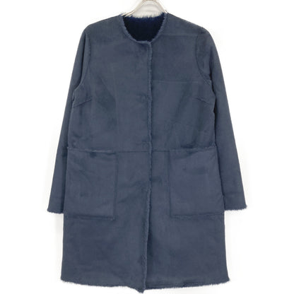 ANAYI アナイ ﾈｲﾋﾞｰ ﾘﾊﾞｰｼﾌﾞﾙﾌｪｲｸﾑｰﾄﾝｺｰﾄ コート 38