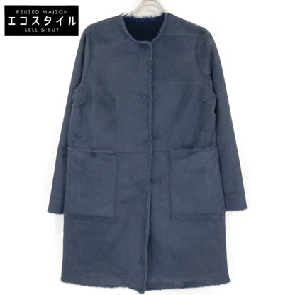 ANAYI アナイ ﾈｲﾋﾞｰ ﾘﾊﾞｰｼﾌﾞﾙﾌｪｲｸﾑｰﾄﾝｺｰﾄ コート 38