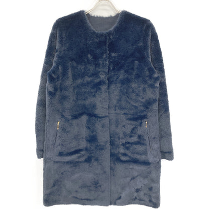 ANAYI アナイ ﾈｲﾋﾞｰ ﾘﾊﾞｰｼﾌﾞﾙﾌｪｲｸﾑｰﾄﾝｺｰﾄ コート 38