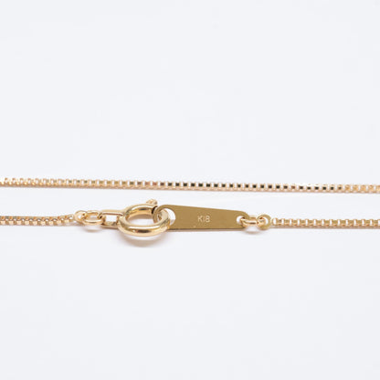 BELLESIORA ベルシオラ 美品 K18 0.19ct スクエア ダイヤモンド ネックレス