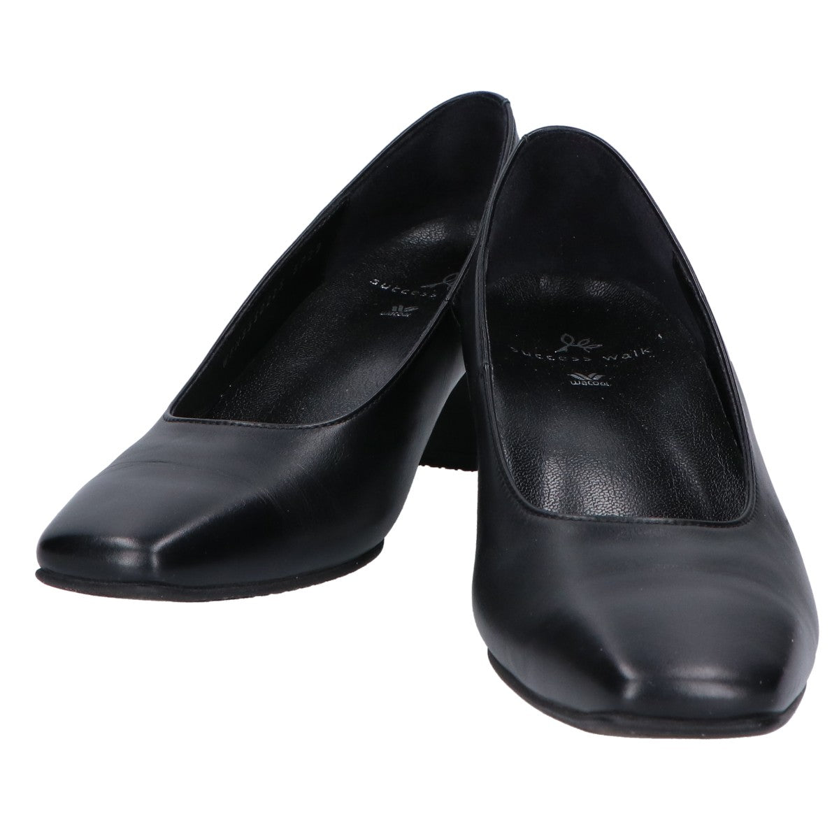 success walk サクセスウォーク 【美品】WFN555 スクエアトゥ パンプス シューズ 22 1/2D