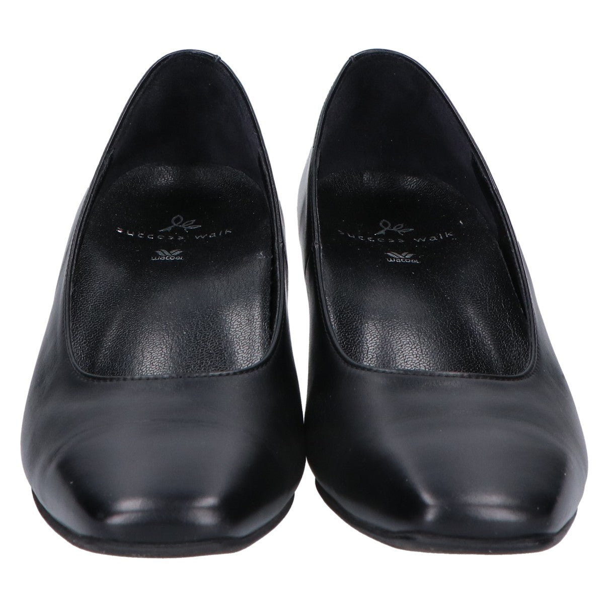 success walk サクセスウォーク 【美品】WFN555 スクエアトゥ パンプス シューズ 22 1/2D