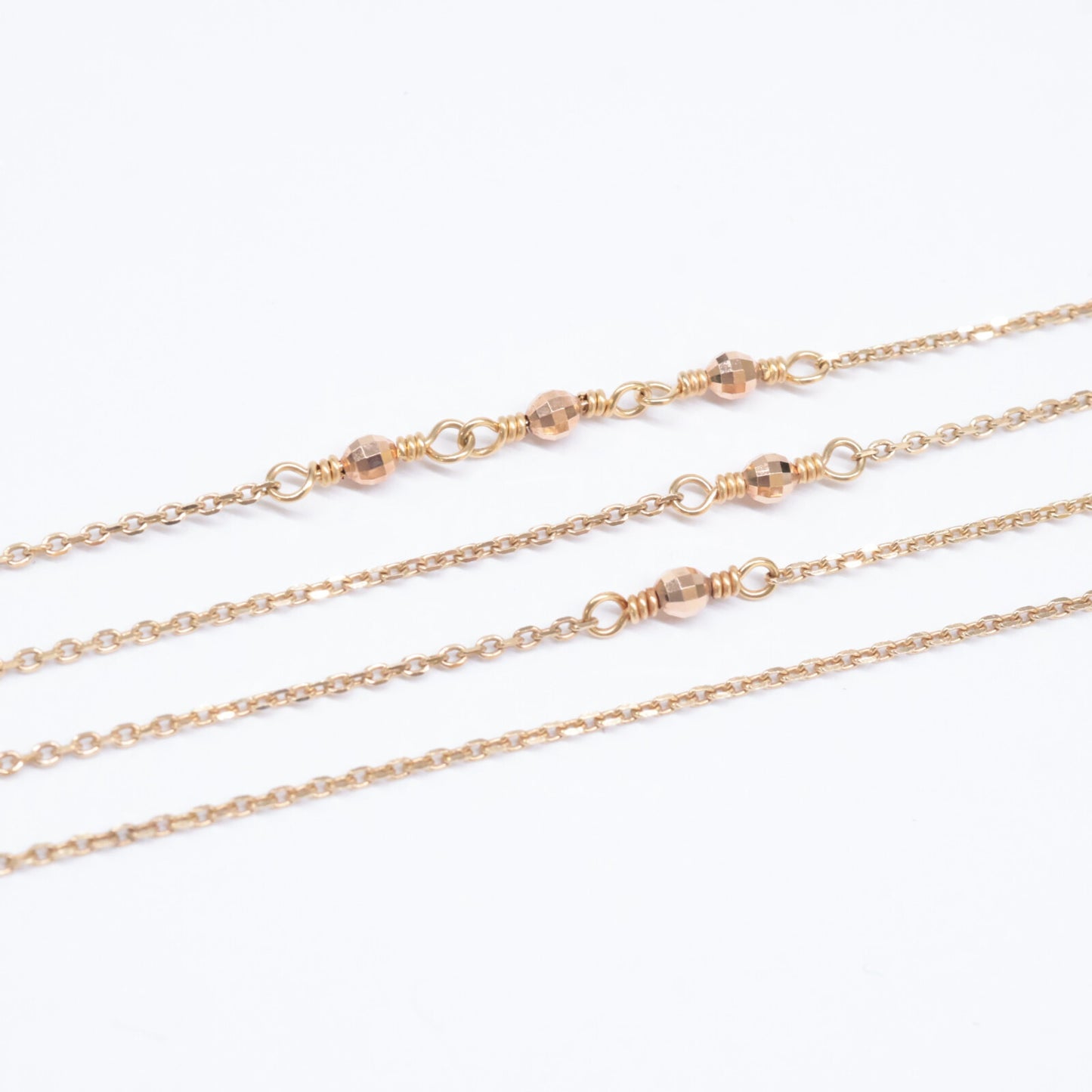 agete アガット 【美品】K10 ミラーボール ロング ネックレス