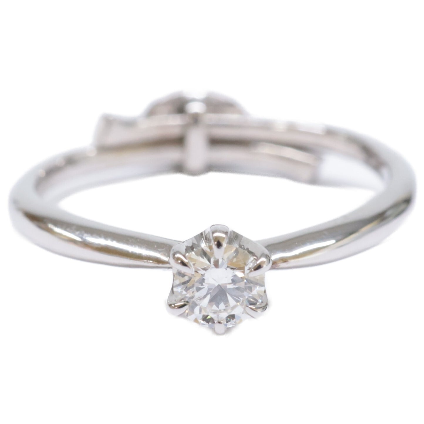 銀座ダイヤモンドシライシ SV950 Smile propose ring スマイルプロポーズ 0.202ct ダイヤモンド リング 指輪