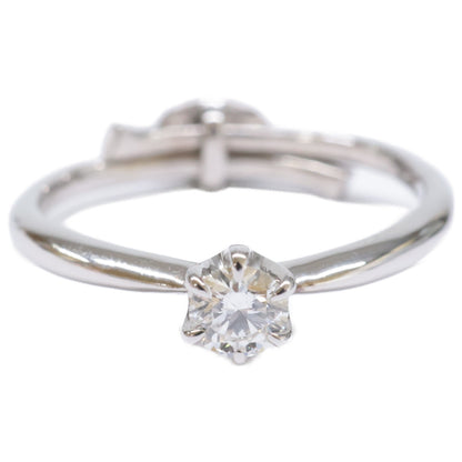 銀座ダイヤモンドシライシ SV950 Smile propose ring スマイルプロポーズ 0.202ct ダイヤモンド リング 指輪