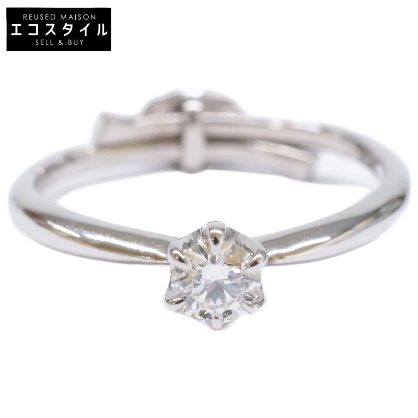 銀座ダイヤモンドシライシ SV950 Smile propose ring スマイルプロポーズ 0.202ct ダイヤモンド リング 指輪