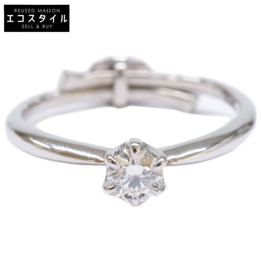 銀座ダイヤモンドシライシ SV950 Smile propose ring スマイルプロポーズ 0.202ct ダイヤモンド リング 指輪