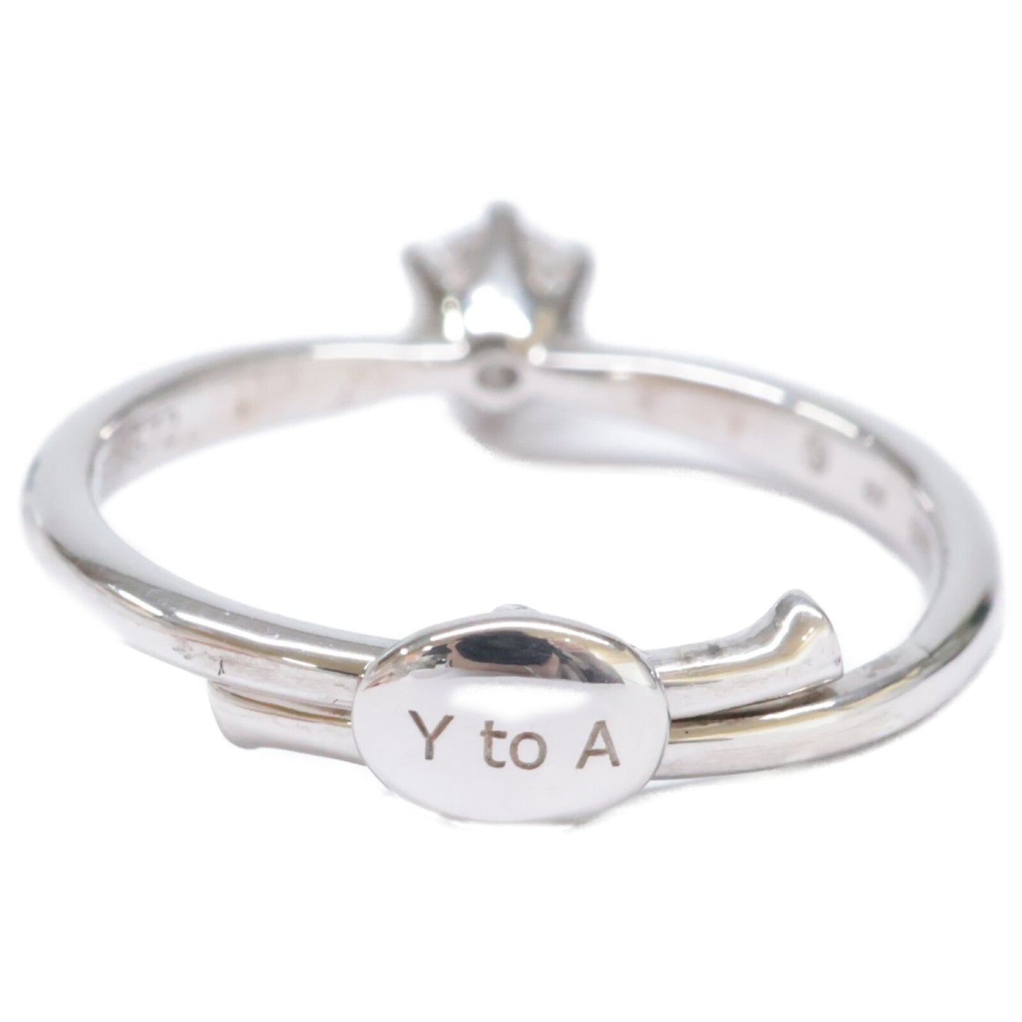 銀座ダイヤモンドシライシ SV950 Smile propose ring スマイルプロポーズ 0.202ct ダイヤモンド リング 指輪