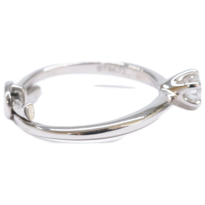 銀座ダイヤモンドシライシ SV950 Smile propose ring スマイルプロポーズ 0.202ct ダイヤモンド リング 指輪