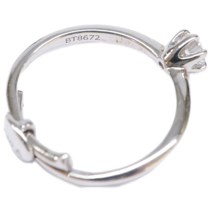 銀座ダイヤモンドシライシ SV950 Smile propose ring スマイルプロポーズ 0.202ct ダイヤモンド リング 指輪