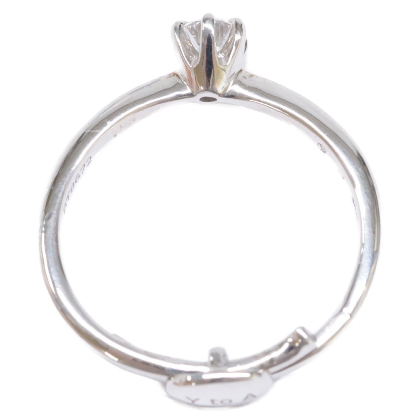 銀座ダイヤモンドシライシ SV950 Smile propose ring スマイルプロポーズ 0.202ct ダイヤモンド リング 指輪