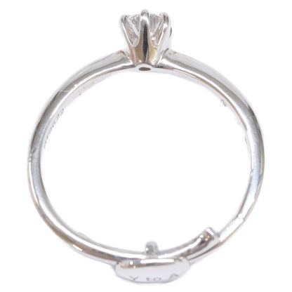 銀座ダイヤモンドシライシ SV950 Smile propose ring スマイルプロポーズ 0.202ct ダイヤモンド リング 指輪