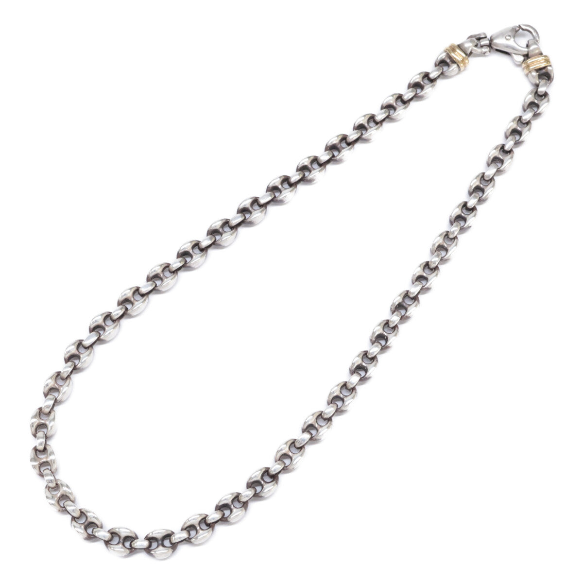 TIFFANY&Co. ティファニー 925 x K18 ヴィンテージ アンカーチェーン ネックレス