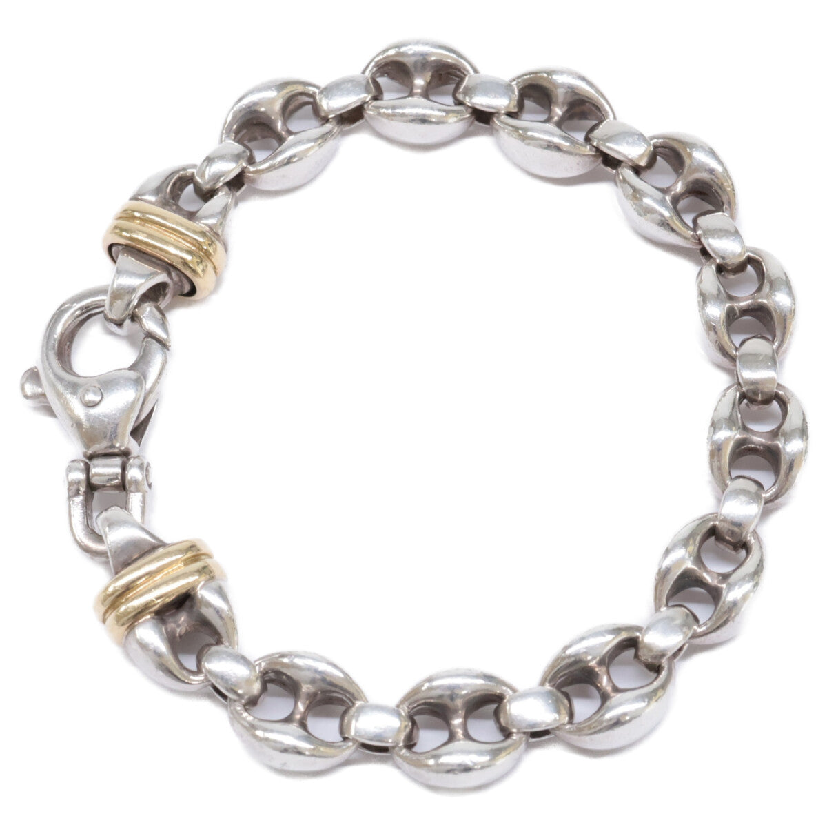 TIFFANY&Co. ティファニー 925 x K18 ヴィンテージ アンカーチェーン ブレスレット