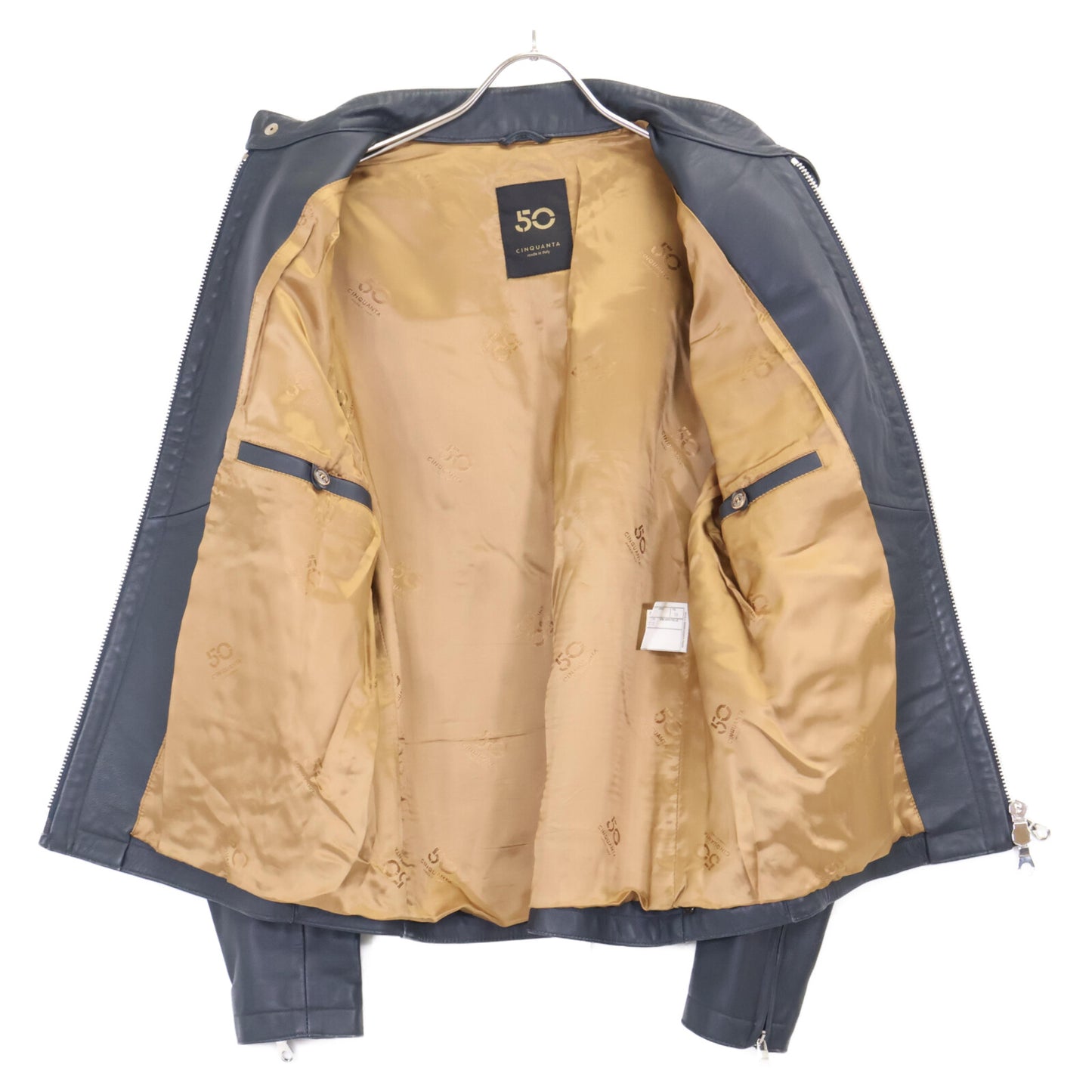 Cinquanta チンクアンタ 【国内正規】H-502 ラムレザー シングルライダース ジャケット 50