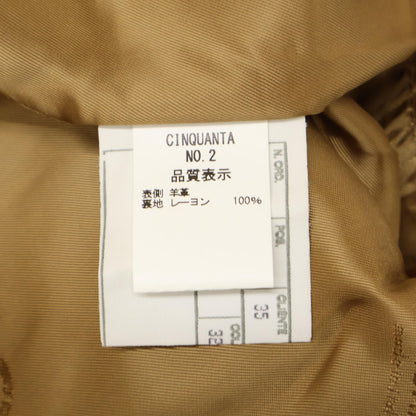 Cinquanta チンクアンタ 【国内正規】H-502 ラムレザー シングルライダース ジャケット 50