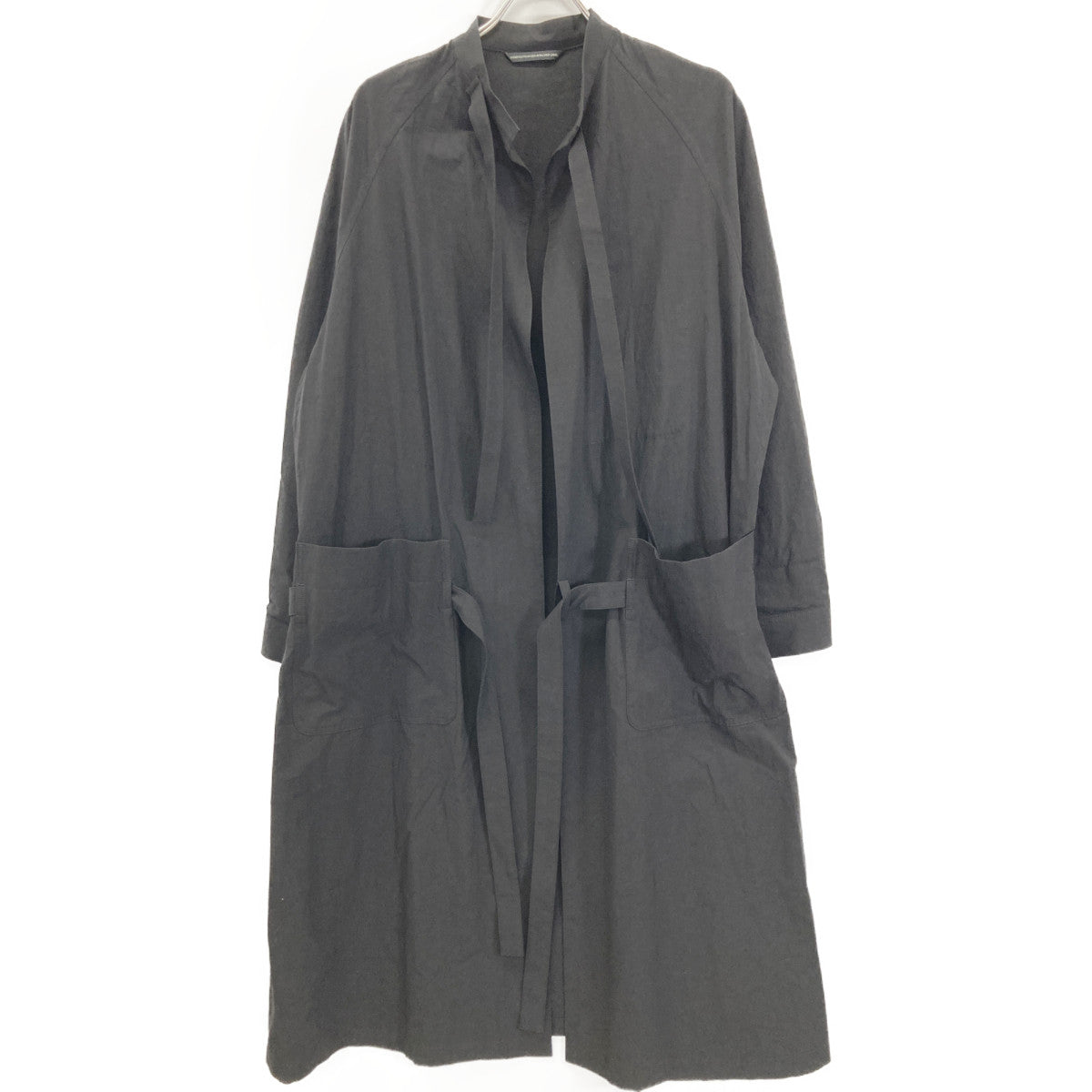 Y's ワイズ YZ-C12-017 23SS ﾌﾞﾗｯｸ ｻｰｼﾞｶﾙｺｯﾄﾝﾘﾈﾝｶﾞｳﾝ コート 1