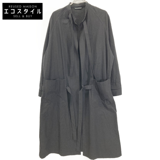 Y's ワイズ YZ-C12-017 23SS ﾌﾞﾗｯｸ ｻｰｼﾞｶﾙｺｯﾄﾝﾘﾈﾝｶﾞｳﾝ コート 1