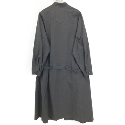 Y's ワイズ YZ-C12-017 23SS ﾌﾞﾗｯｸ ｻｰｼﾞｶﾙｺｯﾄﾝﾘﾈﾝｶﾞｳﾝ コート 1