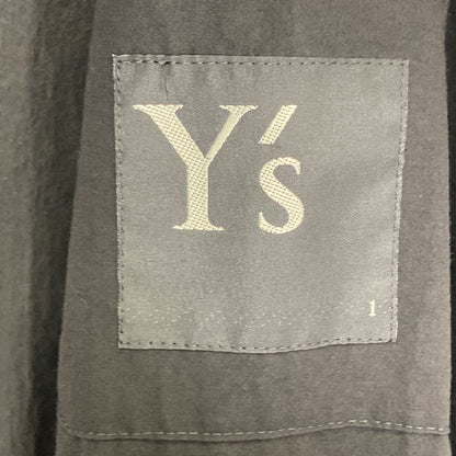 Y's ワイズ YZ-C12-017 23SS ﾌﾞﾗｯｸ ｻｰｼﾞｶﾙｺｯﾄﾝﾘﾈﾝｶﾞｳﾝ コート 1