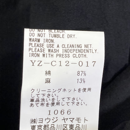 Y's ワイズ YZ-C12-017 23SS ﾌﾞﾗｯｸ ｻｰｼﾞｶﾙｺｯﾄﾝﾘﾈﾝｶﾞｳﾝ コート 1