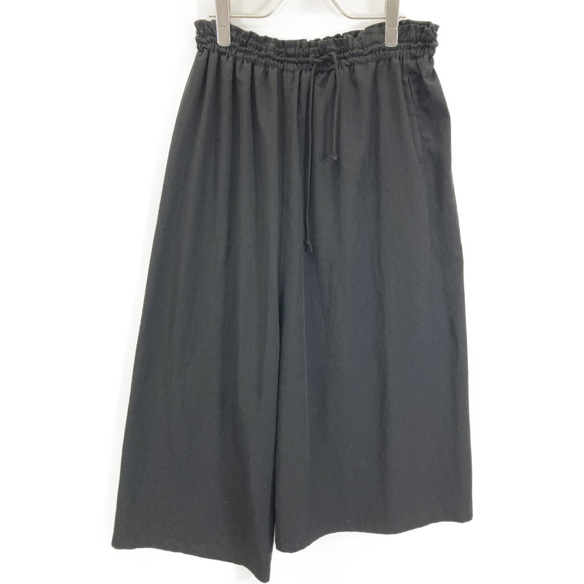 Y's ワイズ 23年ｺﾚｸｼｮﾝ CREPE de CHINE FRONT TUCK THICK PANTS ボトムス 1