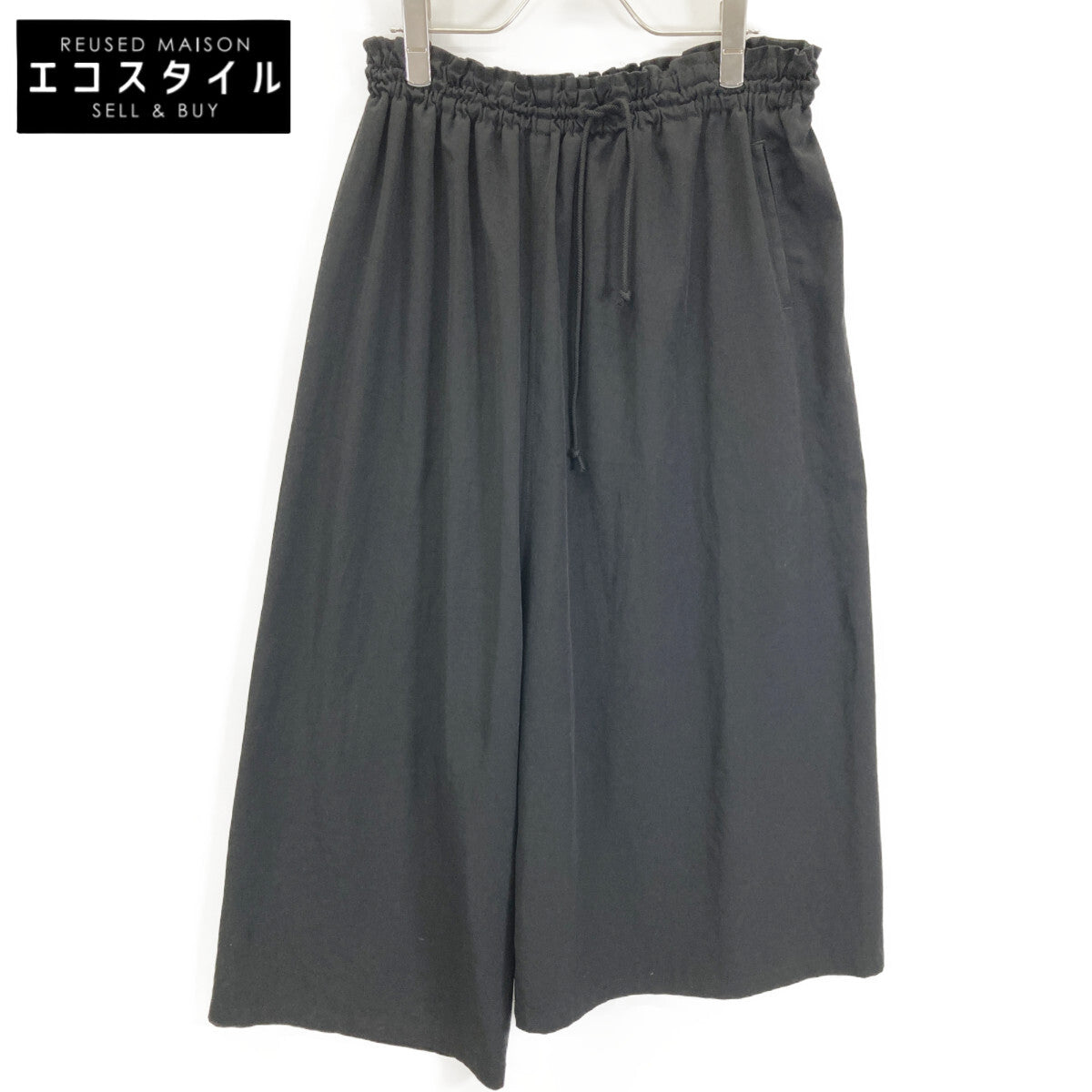 Y's ワイズ 23年ｺﾚｸｼｮﾝ CREPE de CHINE FRONT TUCK THICK PANTS ボトムス 1