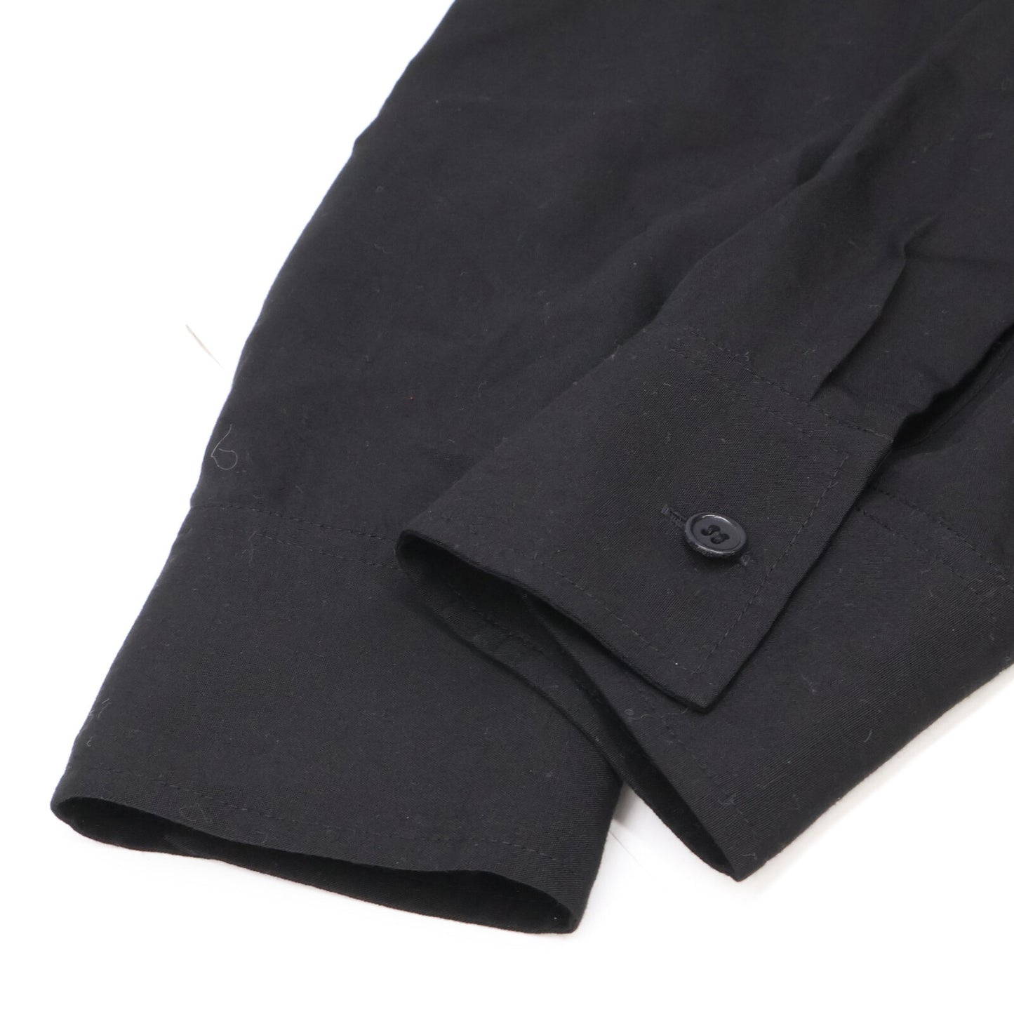 Yohji Yamamoto ヨウジヤマモト ﾌﾞﾗｯｸ CELLULOSE LAYERED BLOUSE トップス 1