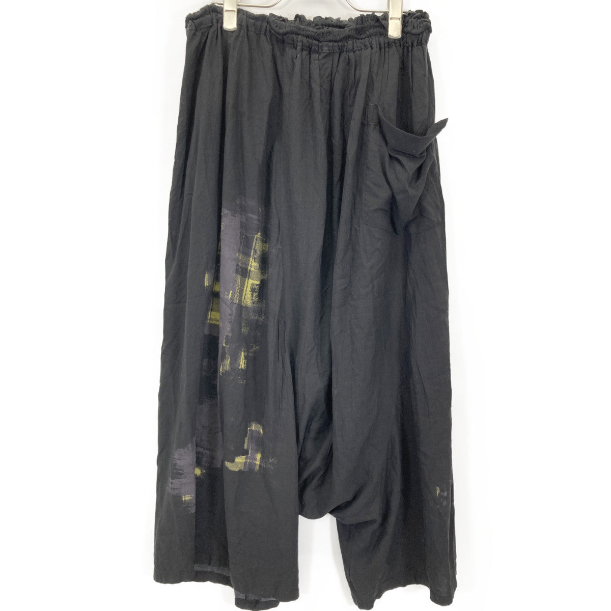 Y's ワイズ YZ-P11-213 ﾌﾞﾗｯｸ WITH SHIRRING DETAILS ｻﾙｴﾙﾊﾟﾝﾂ ボトムス 1