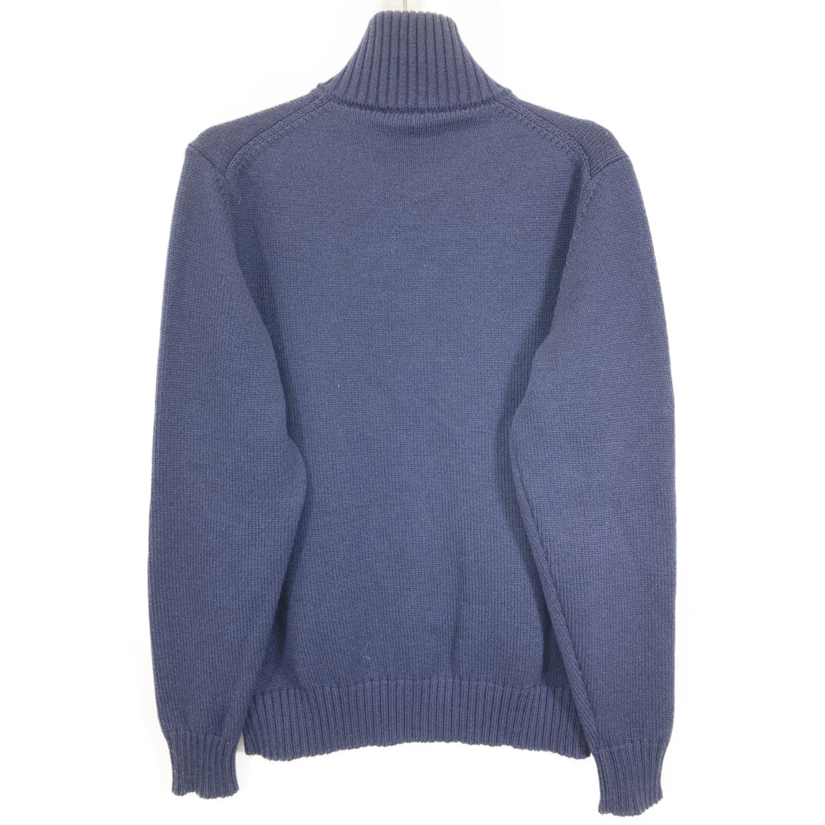 ZANONE ザノーネ 812519 CHIOTO ﾈｲﾋﾞｰ 5ｹﾞｰｼﾞｳｰﾙｿﾘｯﾄﾞ ﾆｯﾄｶｰﾃﾞｨｶﾞﾝ トップス 50