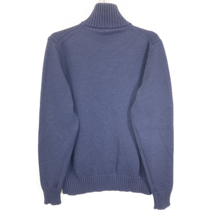 ZANONE ザノーネ 812519 CHIOTO ﾈｲﾋﾞｰ 5ｹﾞｰｼﾞｳｰﾙｿﾘｯﾄﾞ ﾆｯﾄｶｰﾃﾞｨｶﾞﾝ トップス 50