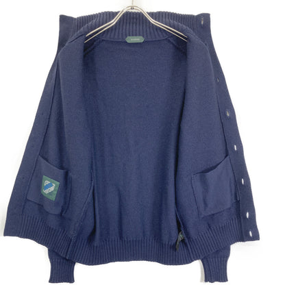 ZANONE ザノーネ 812519 CHIOTO ﾈｲﾋﾞｰ 5ｹﾞｰｼﾞｳｰﾙｿﾘｯﾄﾞ ﾆｯﾄｶｰﾃﾞｨｶﾞﾝ トップス 50