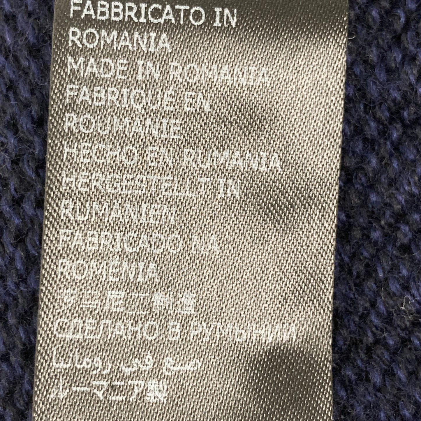 ZANONE ザノーネ 812519 CHIOTO ﾈｲﾋﾞｰ 5ｹﾞｰｼﾞｳｰﾙｿﾘｯﾄﾞ ﾆｯﾄｶｰﾃﾞｨｶﾞﾝ トップス 50