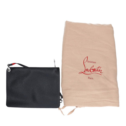 Christian Louboutin クリスチャンルブタン 新品同様 3195092 Cabata Logo CALF EMPIRE/PVC Tote Bag スパイクスタッズ カバタ ロゴ トートバッグ