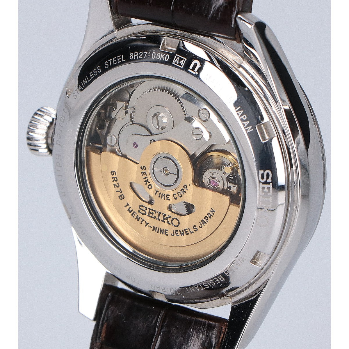 SEIKO セイコー 【即決/1956本限定】SARW027 6R27 プレザージュ 自動巻腕時計60周年記念限定モデル シースルーバック 自動巻き 腕時計