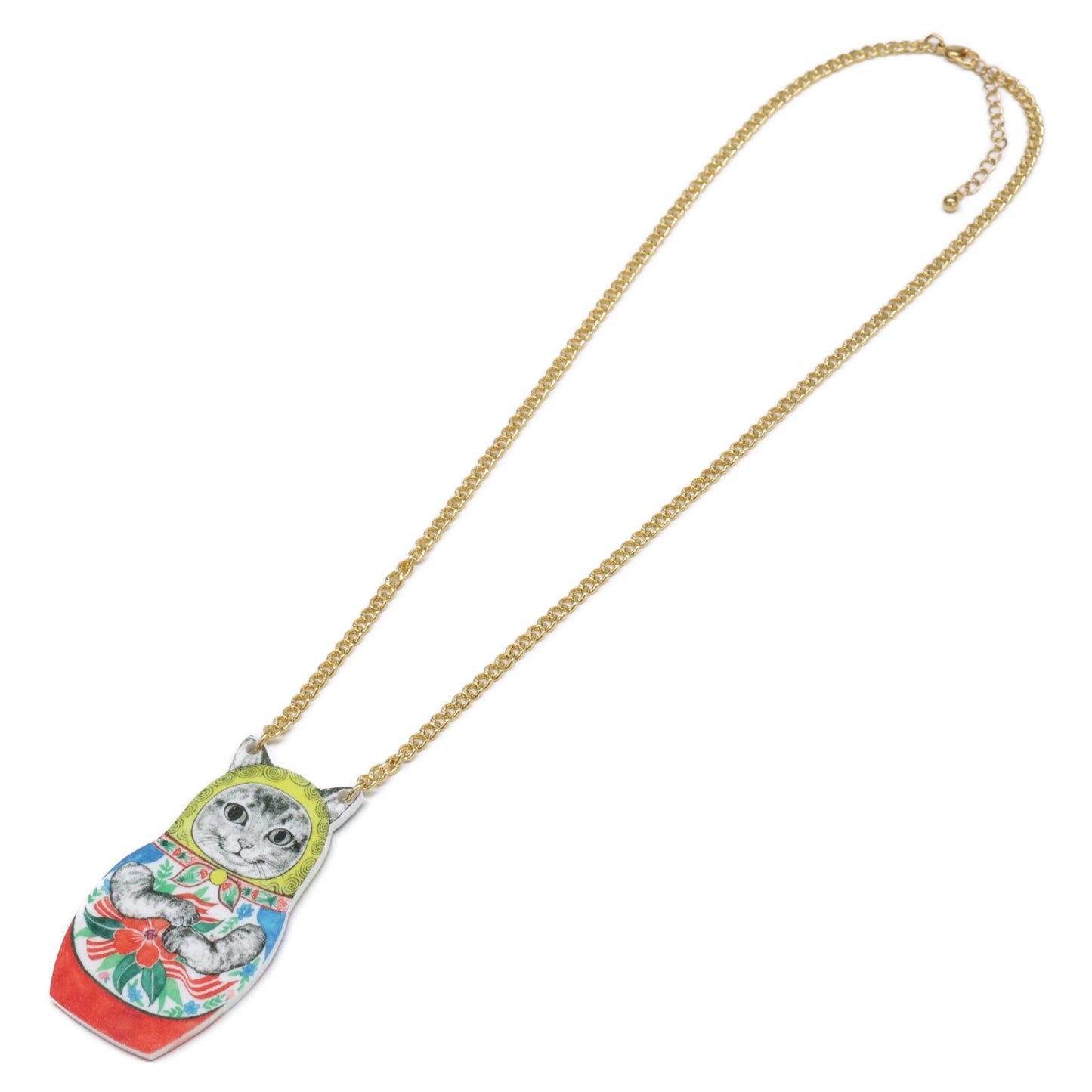 Yuko higuchi ヒグチユウコ 【新品同様】メラントリックヘムライト ネコリョーシカ ネックレス