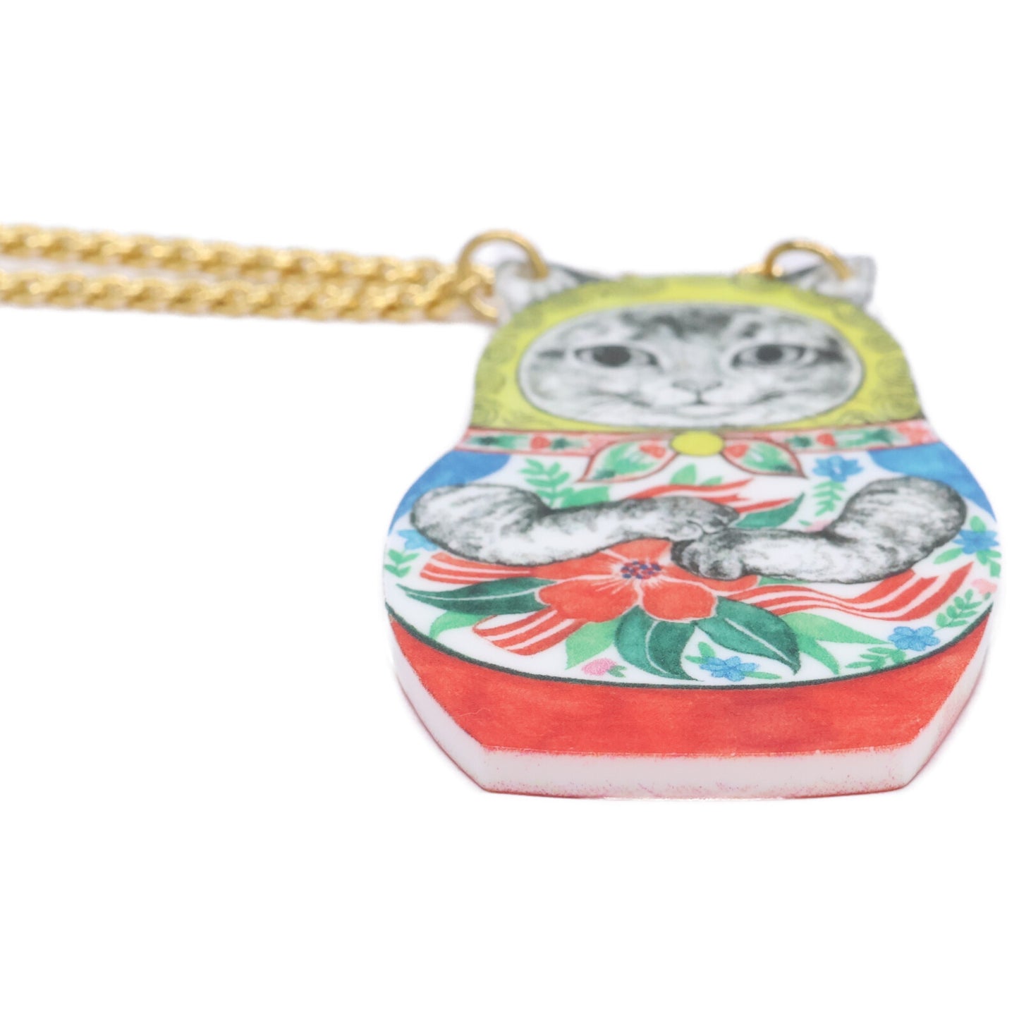 Yuko higuchi ヒグチユウコ 【新品同様】メラントリックヘムライト ネコリョーシカ ネックレス