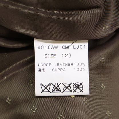 Varde77 バルデセブンティセブン 【美品】9016AW-CM-LJ01 DAMAGE HORSE LEATHER AGING JACKET ホースレザー ジャケット 2