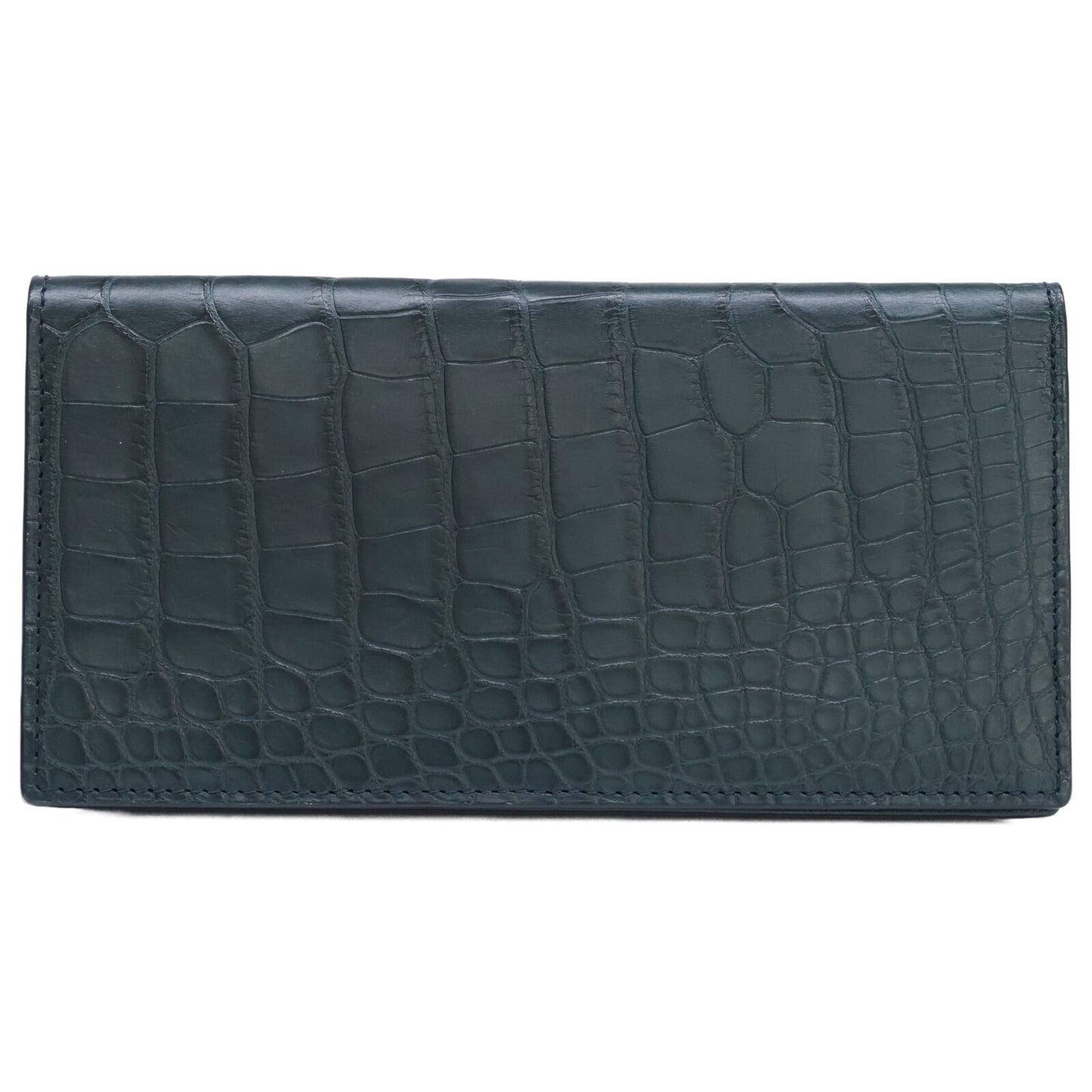 Camille Fournet カミーユフォルネ 新品同様 21.23 034006E アリゲーター 長財布（小銭入れなし）