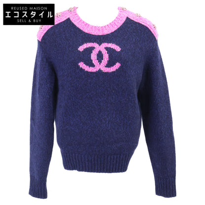 CHANEL シャネル 【美品/国内正規】P73911K10586 ココマーク カシミヤ100％ ニットセーター/ トップス 36