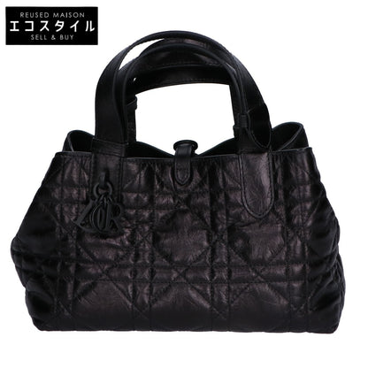 Christian Dior クリスチャンディオール 新品同様 マクロカナージュ クリンクルド カーフスキン Toujours バッグ スモール トートバッグ