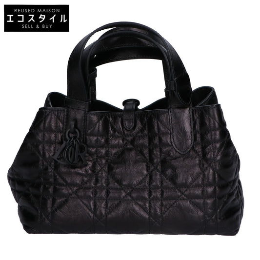 Christian Dior クリスチャンディオール 新品同様 マクロカナージュ クリンクルド カーフスキン Toujours バッグ スモール トートバッグ
