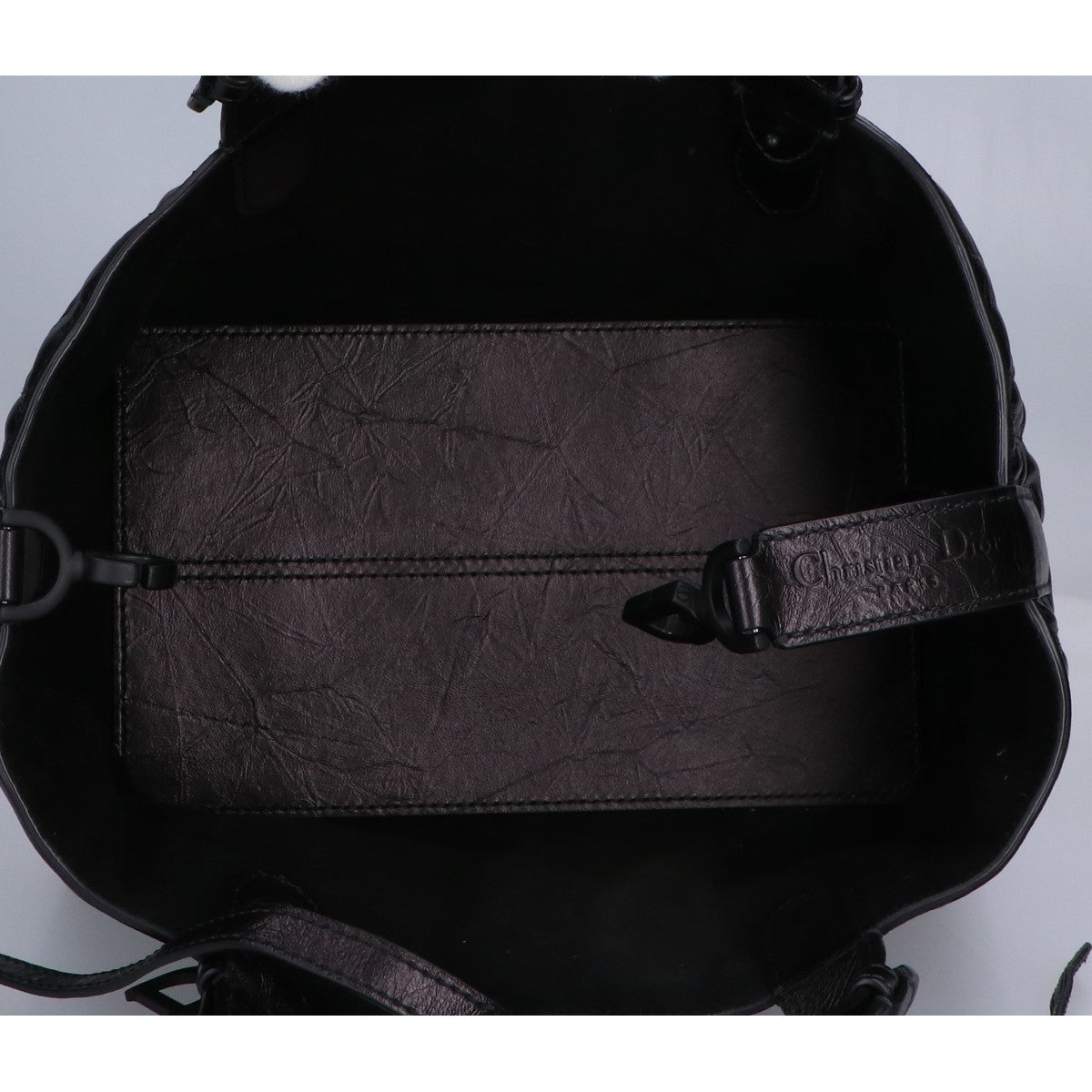 Christian Dior クリスチャンディオール 新品同様 マクロカナージュ クリンクルド カーフスキン Toujours バッグ スモール トートバッグ