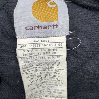 Carhartt カーハート ﾍﾞｰｼﾞｭ USA製 ｷﾙﾃｨﾝｸﾞﾗｲﾅｰ ﾀﾞｯｸ ﾌｰﾄﾞｼﾞｬｹｯﾄ ジャケット ＸＬ