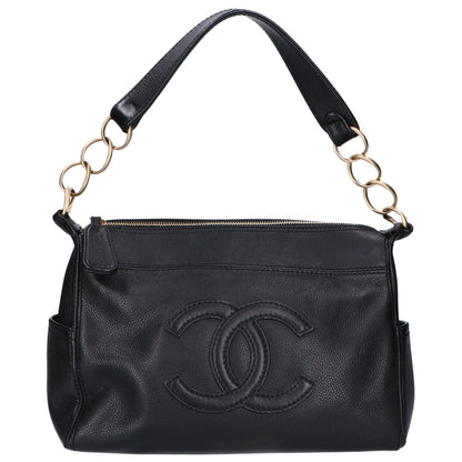CHANEL シャネル 8番台 キャビアスキン ココマーク チェーン ショルダーバッグ