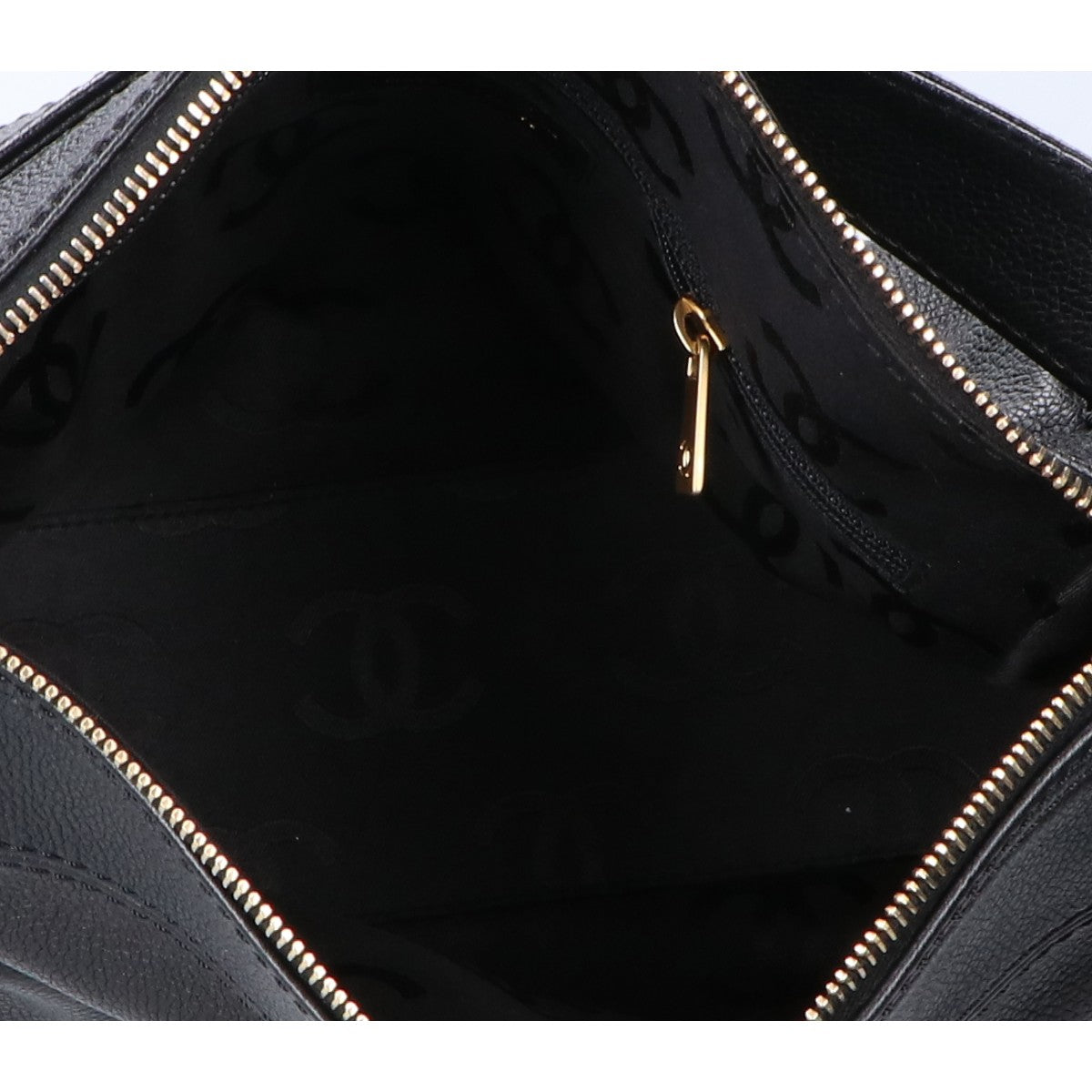 CHANEL シャネル 8番台 キャビアスキン ココマーク チェーン ショルダーバッグ