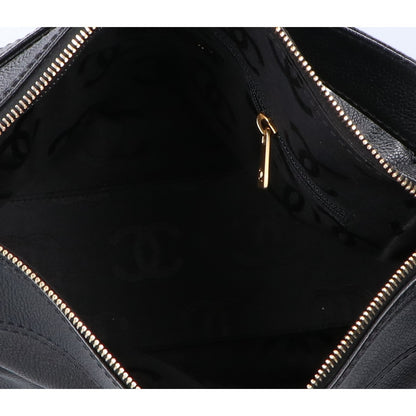 CHANEL シャネル 8番台 キャビアスキン ココマーク チェーン ショルダーバッグ