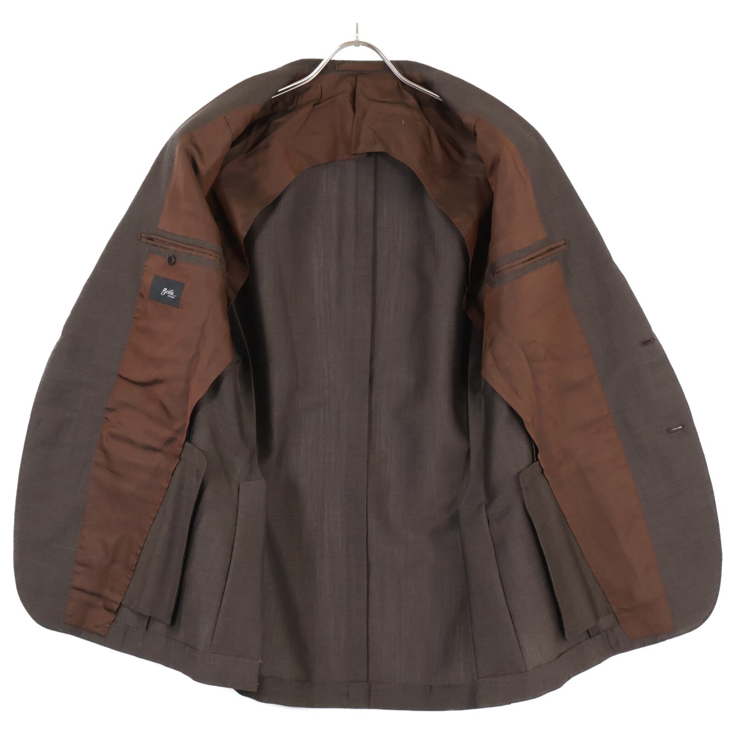 Brilla per il gusto ブリッラ ペル イル グスト 【美品/25SS】24-17-0030-015 DORMEUIL社 モヘアウール 段返り3Bシングル スーツ セットアップ 48